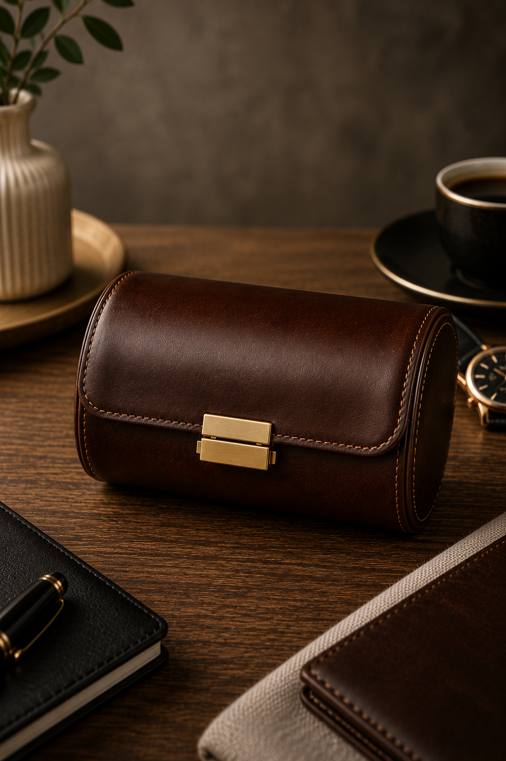 Monaco Heritage™ Leather Travel Watch Case