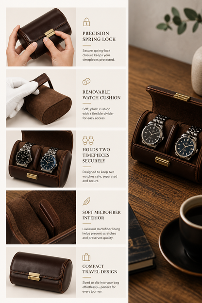 Monaco Heritage™ Leather Travel Watch Case