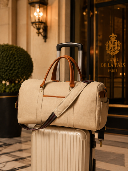 Côte d’Azur Leather Duffel