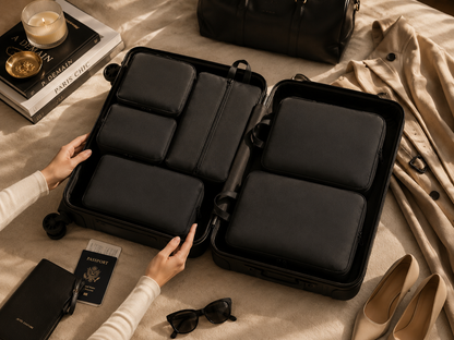 Travel  Packing Cubes - 6 Piece Compression Set