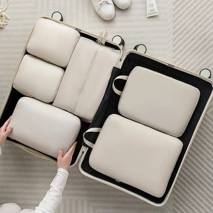 Travel  Packing Cubes - 6 Piece Compression Set