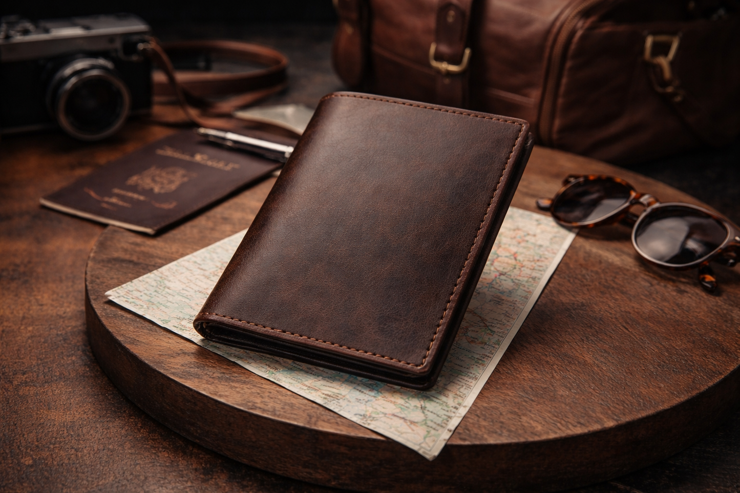 Monaco Passport Wallet - Heritage Leather